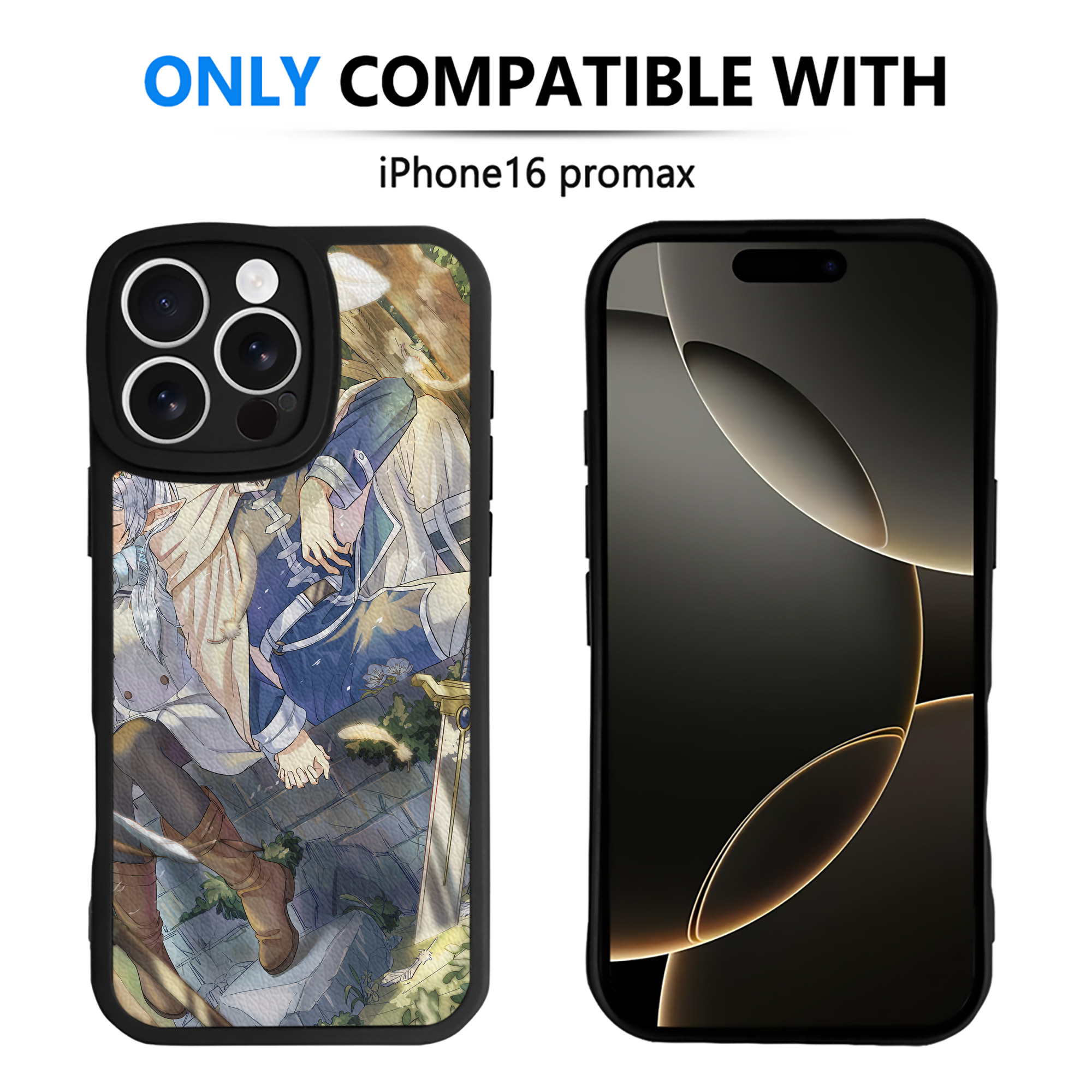 （画像用） 葬送のフリーレン Frieren 【iPhone 16シリーズ対応】シリコンスマホケース（レザー調） 材質：シリコン